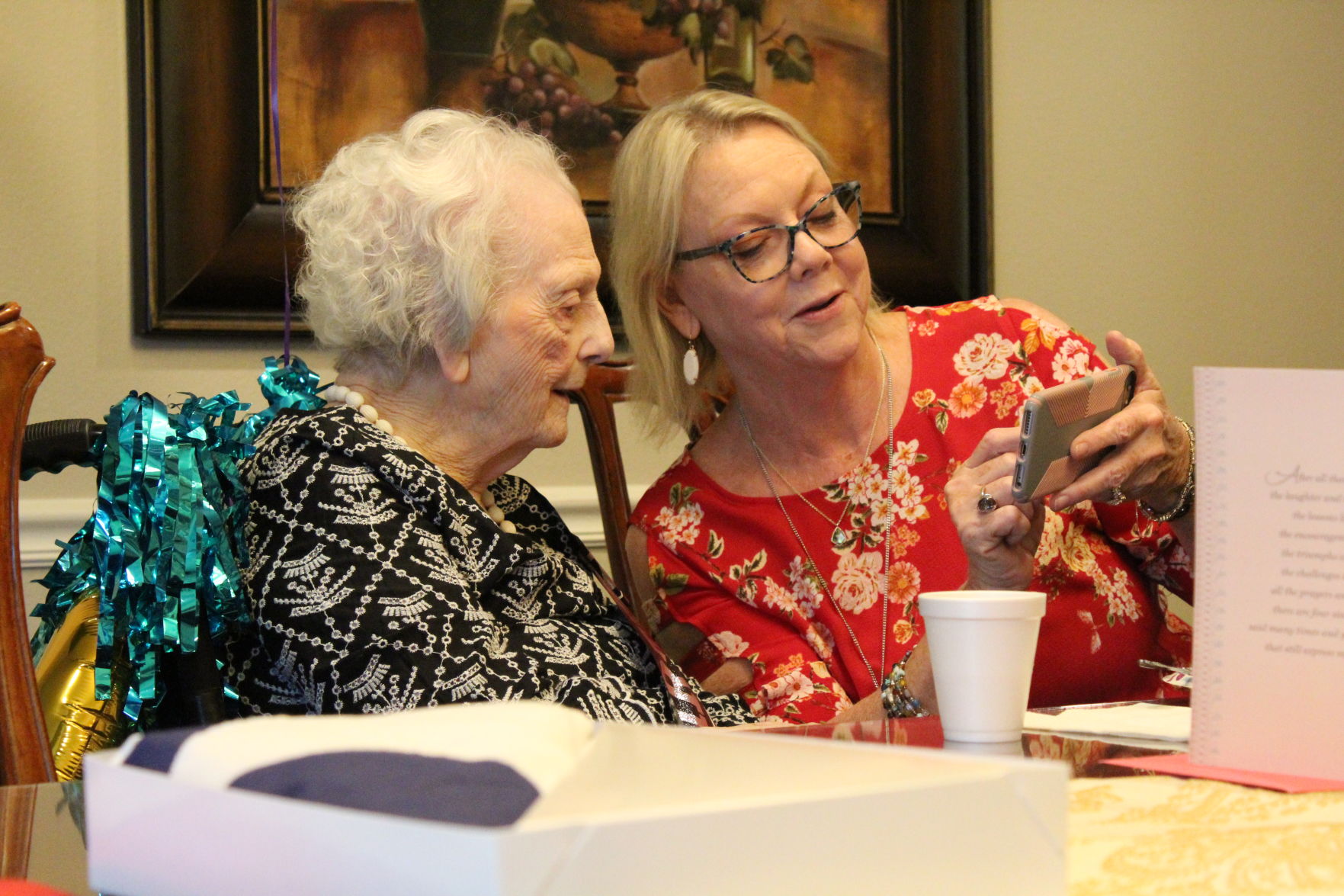 Alma Carter and daughter Joy